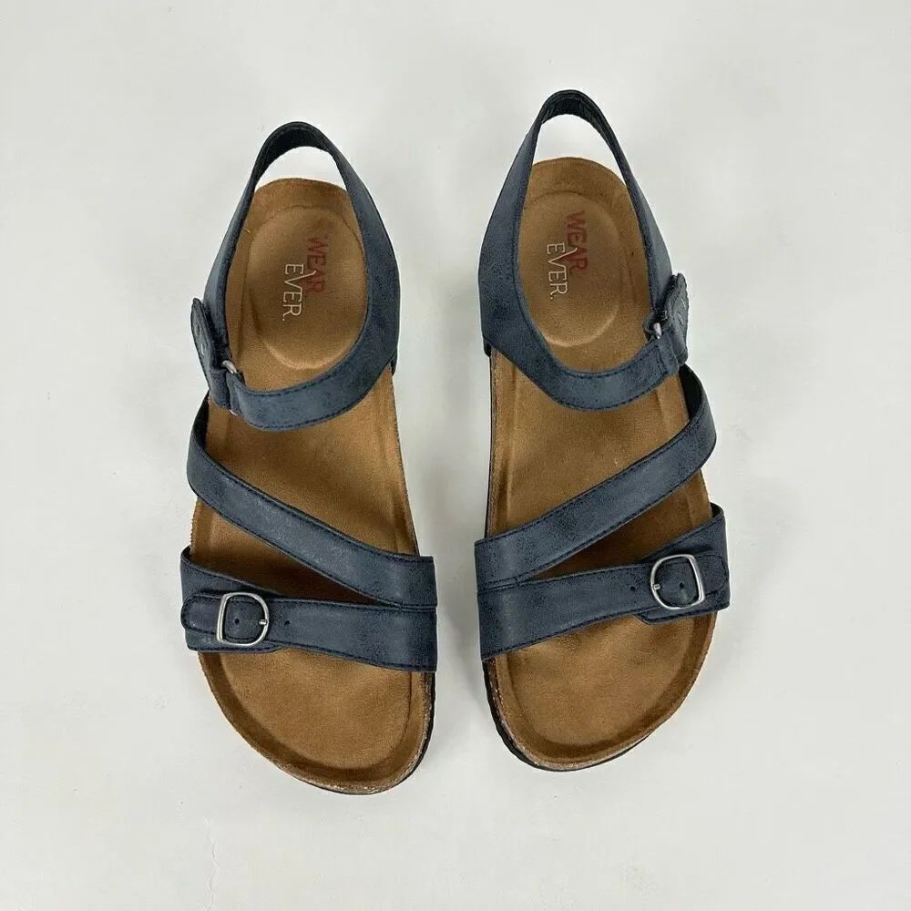Wear.Ever. Perty Sandals women’s 7.5 Blue - Picture 2 of 11